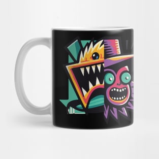 scared face deco Mug